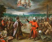 Hans von Aachen Kriegserklarung vor Konstantinopel Germany oil painting artist